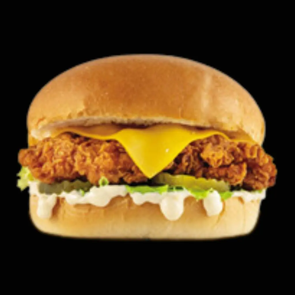 Crispy chicken burger